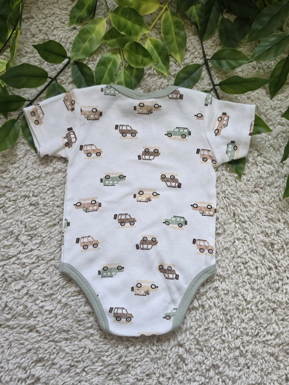 Baby Boy Camper Cars Onesie (6-9 Months)